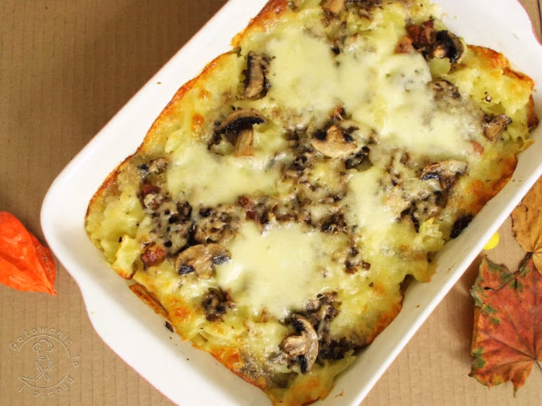 Zapiekanka Makaronowa Z Pieczarkami I Mozzarellą