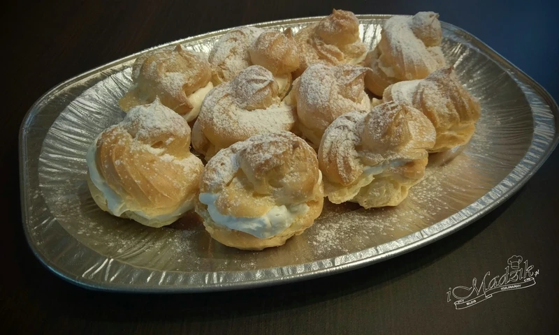 Ptysie z kremem ze śmietanki i mascarpone