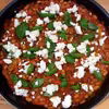 Pieczona fasola w sosie pomidorowym