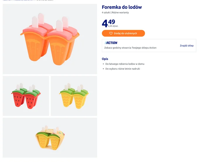 Zdjęcie Te foremki do lodów z Action za 4,49 zł to hit na lato! Zrobisz domowe lody w kilka minut – zdrowo, tanio i w uroczo #1