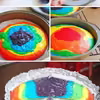 Tęczowy tort