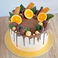 Tort czekoladowo - pomarańczowy