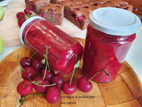 Frużelina wiśniowa na zimę. Domowe przetwory.