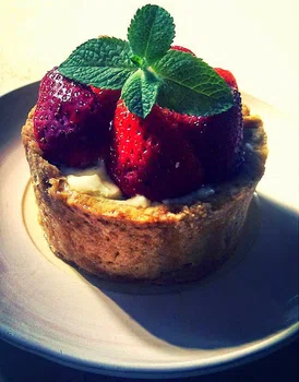 Ciasteczko z truskawkami