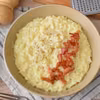 Włoskie risotto alla carbonara