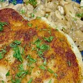 Kotlety ziemniaczane z farszem pieczarkowym