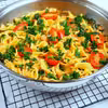 TAGLIATELLE Z ŁOSOSIEM I SZPINAKIEM