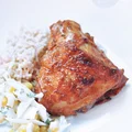 Pieczone udka z kurczaka marynowane w jogurcie