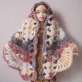 Szydełkowe chusty i żakiecik dla Barbie