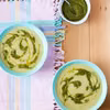 Zupa brokułowa z fasolą i pesto