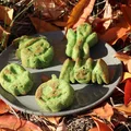 Halloweenowe babeczki szpinakowe