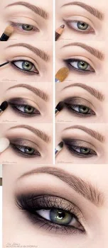 Smokey eye z połyskiem