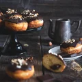 Pączki z kremem orzechowym