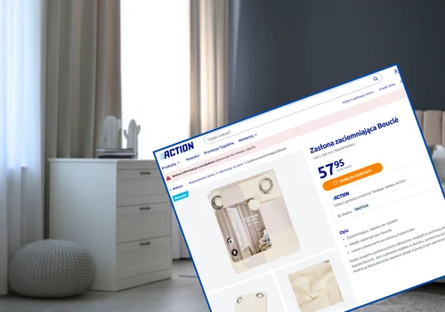 Te zasłony z Action za 57 zł zrobią w pokoju efekt wow! Praktyczne pierścienie, miękki oryginalny materiał bouclé - świetne zaciemniają