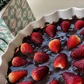 Tarta owocowa z masłem orzechowym