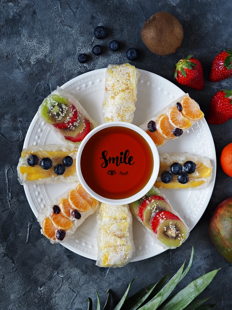 Śniadaniowe spring rollsy (z ryżem na mleku)
