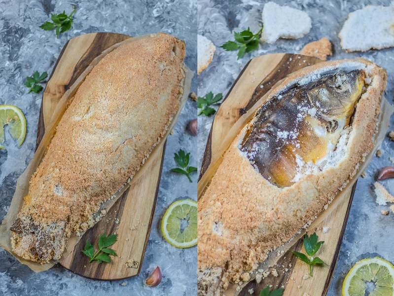 Ryba pieczona w soli