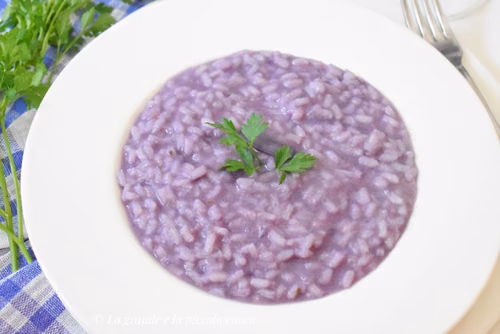 Risotto z czerwoną kapustą