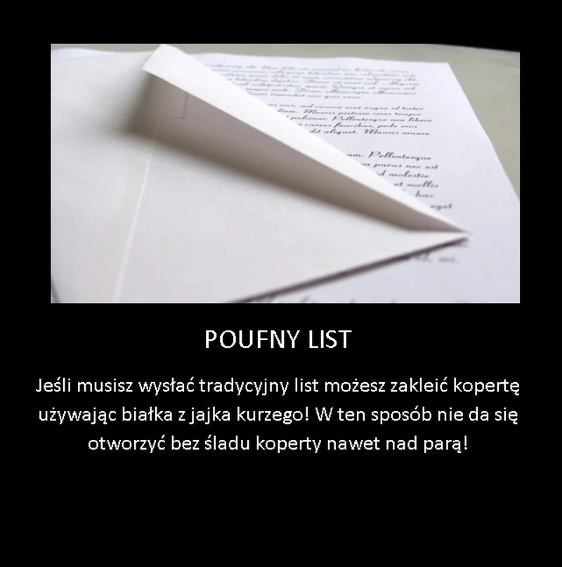 Super trik na poufne listy!