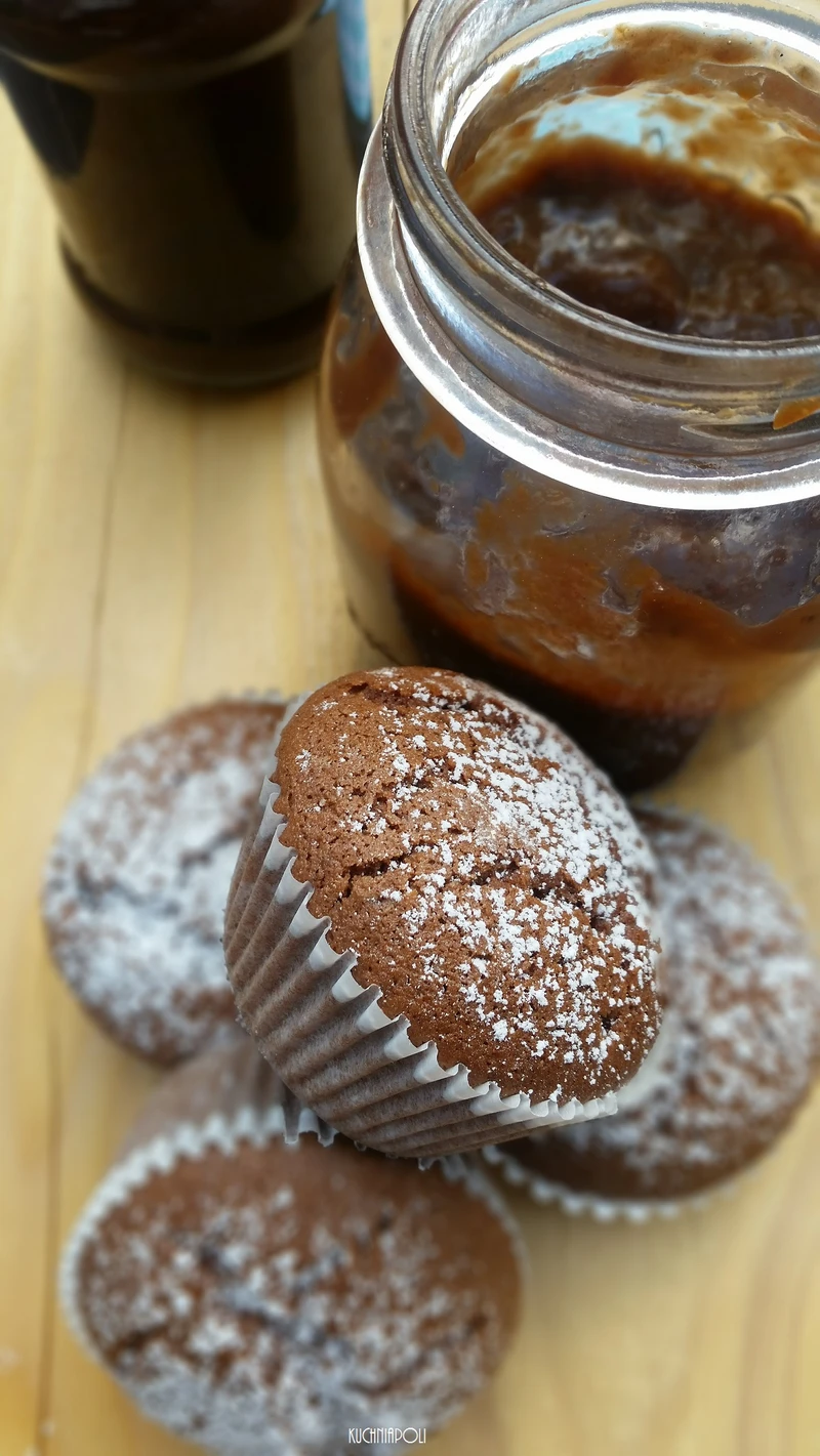 Bezglutenowe muffiny z powidłami śliwkowymi