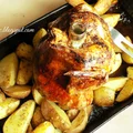 Kurczak pieczony na butelce z piwem