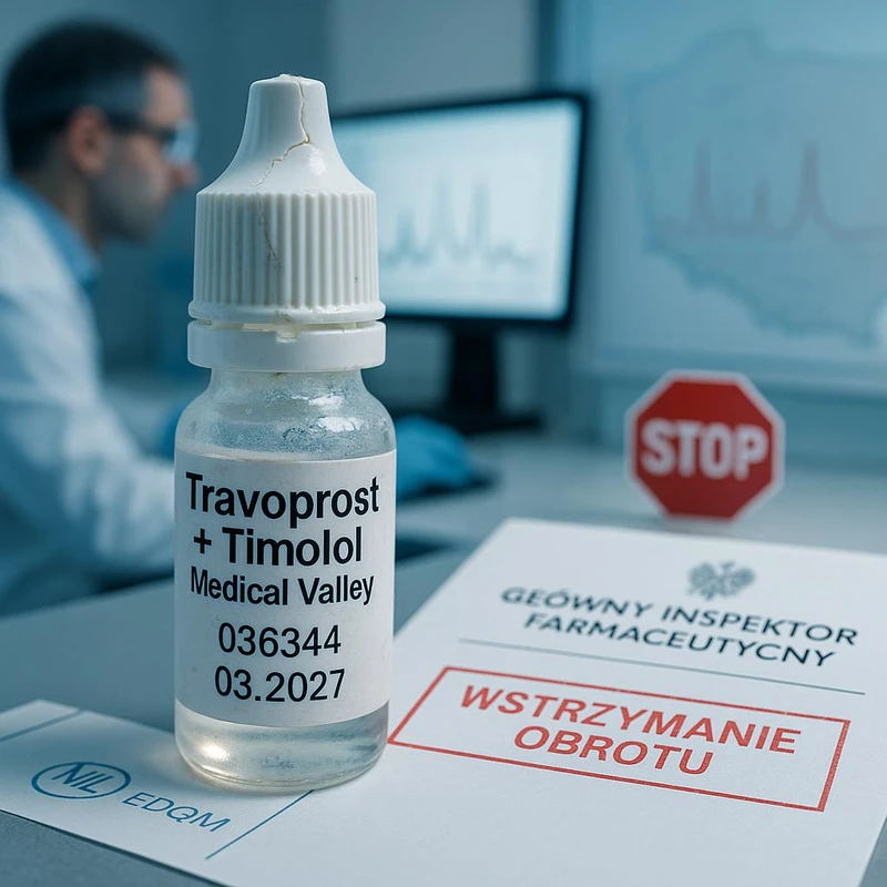 GIF wstrzymuje obrót Travoprost + Timolol Medical Valley w Polsce po negatywnych wynikach badań jakościowych