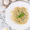 Pierogi ze szpinakiem i twarogiem