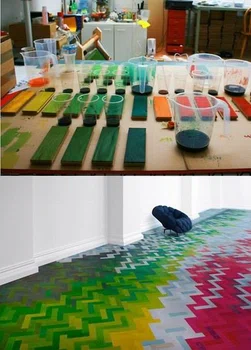 Kolorowa podłoga