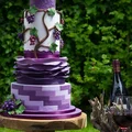 Tort z winogronem