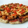Pełnoziarnista orkiszowa pizza z kurczakiem
