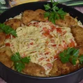 Spaghetti z kurczakiem sosie serowym