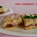 Ciasto z rabarbarem i kruszonką