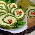 Rolada szpinakowa z pastą jajeczną
