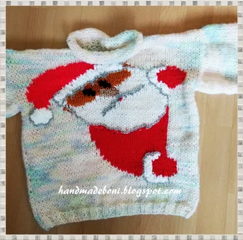 Sweter z Mikołajem
