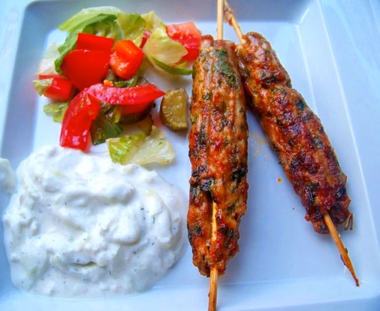Shish kebab z grilla