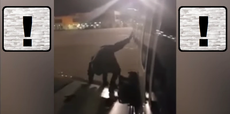 Polak wyszedł na skrzydło samolotu przez drzwi awaryjne!