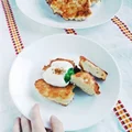Drożdżowe racuchy z serem białym – można je zrobić bez cukru i też pieknie wyrosną :)