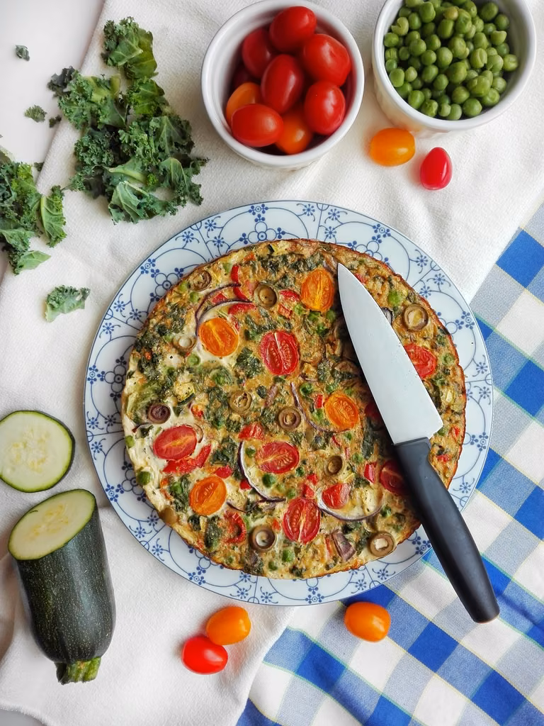 Pieczony omlet z warzywami