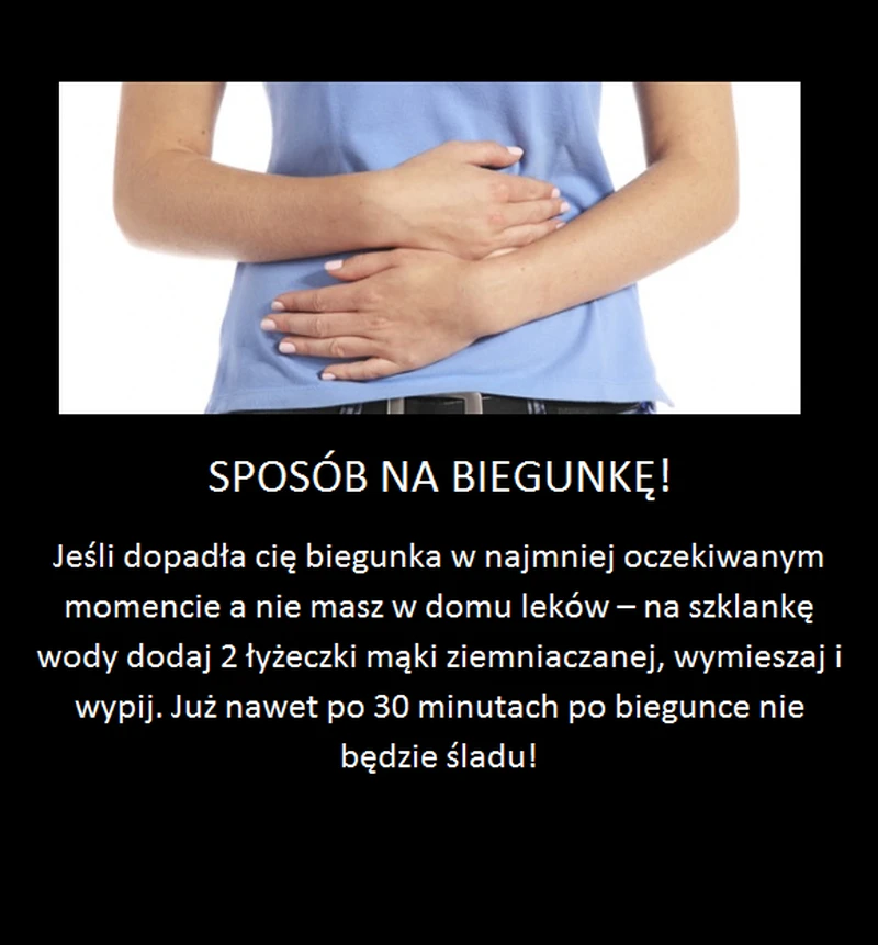 Sposób na biegunkę
