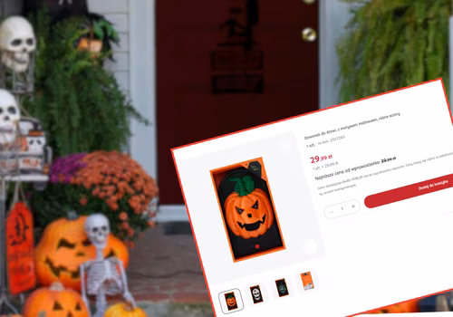 Ten dzwonek do drzwi z Rossmanna to hit na Halloween! Motyw dyni, światło i dźwięk zrobią niezłe show za 29,99 zł