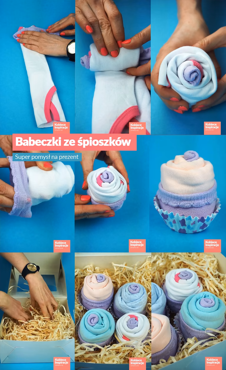 Babeczki ze śpioszków - super pomysł na prezent