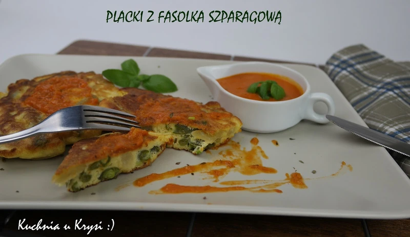 Placki z fasolką szparagową