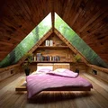 Łóżko na poddaszu
