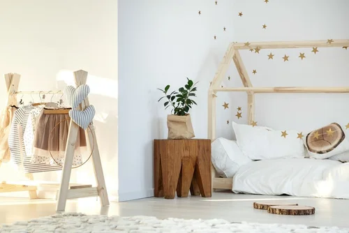 Pokój urządzony w stylu Montessori