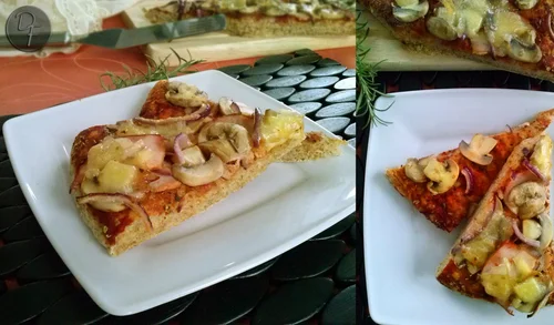 Pizza na cieście z kaszą gryczaną