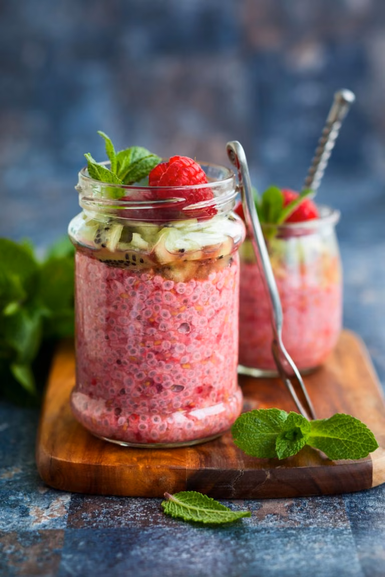 MALINOWY DESER CHIA