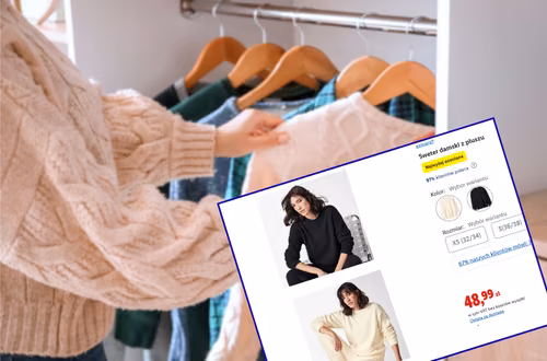 Ten pluszowy sweterek z Lidla za 48 zł to hit zimowych stylizacji! Okrągły dekolt i luźny, ale kobiecy krój – idealny do legginsów, dżinsów i spódnicy