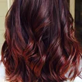 Bordowe ombre