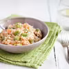 Risotto z bobem i pomidorami