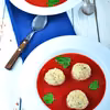 Zupa z pieczonych buraków z pulpecikami